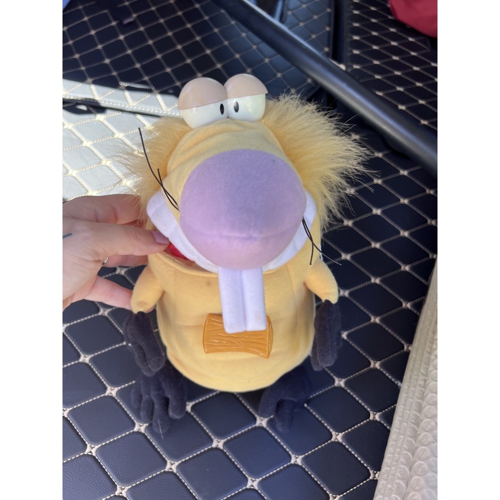 Angry Beavers Norbert Nickelodeon Vintage‎ 1998 Mattel 10" Chomping Plush WORKS!